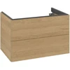 Image de V&B Meuble sous lavabo Antao 78,8x50,4x49,6 cm, avec façade, chêne miel