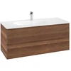 Image de V&B Antao Meuble sous lavabo 118,8x50,4x49,3cm, avec façade, noyer chaud