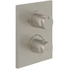 Image de Mitigeur thermostatique encastré 2 voies VILLEROY ET BOCH Universal Taps & Fittings rectangle Brushed Nickel Matt