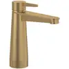 Image de V&B Robinet mitigeur lavabo Conum sans garniture de vidage, or brossé