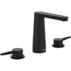 Image de V&B Robinet de lavabo 3 trous Conum sans garniture de vidage, noir mat