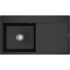 Image de V&B évier encastré Subway Style 50 Flat G, avec garniture vidange, pure black