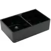 Image de V&B Évier double bac 80 x m, commande manuelle, pure black