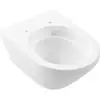 Image de V&B Architectura WC suspendu, cuvette à chasse profonde 37x53 cm, rond, évac. horizont., sans rebord, blanc C+