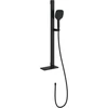 Image de V&B Garniture de douche Infinity Showers 230x110x900mm, angulaire, noir mat