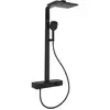 Image de V&B Système de douche Infinity Showers 413x108x561mm, angle, mural, noir mat