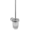 Image de V&B Garniture brosse WC Elements Tender 94x353x118mm, verre satiné, avec brosse, bleu marine