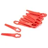 Image de vhbw 20x Lames compatible avec CMI C-Art-10.8/17 taille gazon - Lames de rechange, rouge, plastique
