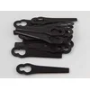 Image de vhbw 20x Lames compatible avec Bosch ART 26 Li, ART 26 Easytrimm Accu, ART 26 Combitrim taille gazon - Lames de rechange, noir, plastique