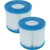 Image de vhbw 2X Cartouche filtrante Type VII Compatible avec Bestway Lay-Z-Spa Hawaii, Monaco, Miami Spa, Bain à remous - Filtre de Rechange Bleu/Blanc