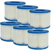 Image de vhbw 6X Cartouche filtrante Type VI Compatible avec Bestway Lay-Z-Spa Hawaii, Monaco, Miami Spa, Bain à remous - Filtre de Rechange Bleu/Blanc
