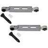 Image de vhbw 2x Amortisseurs remplacement pour 660865, 673541, 742719 pour lave-linge - 90 N