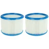Image de vhbw Set de filtres 2x Filtre plissé compatible avec Nilfisk Attix 30-01, 30-01 PC, 30-11 PC, 30-21 PC aspirateur à sec ou humide - Filtre à cartouche