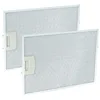 Image de vhbw 2x filtres permanent à graisse compatible avec Neff D79E34N0/01, D79M23N0/01, D79M24N0GB/01, D79M35N0/01 hotte de cuisine, métal