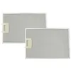 Image de vhbw 2x filtres permanent à graisse compatible avec Bosch DKE985S/01, DKE985S/03, DKE985S/04, DKE995C/01, DKE995C(00) hotte de cuisine, métal