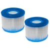 Image de vhbw 2X Cartouche filtrante Type S1 Compatible avec Intex PureSpa 28403E, 28407E, 28413E, 28421E Spa, Bain à remous - Filtre de Rechange, Blanc/Bleu
