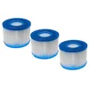 Image de vhbw 3X Cartouche filtrante Type S1 Compatible avec Intex PureSpa 28423E, 28443E, 28453E Spa, Bain à remous - Filtre de Rechange, Blanc/Bleu