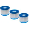 Image de vhbw 3X Cartouche filtrante Type S1 Remplacement pour Intex 29011, S1 pour Spa, Bain à remous - Filtre de Rechange, Blanc/Bleu