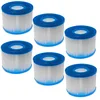 Image de vhbw 6X Cartouche filtrante Type S1 Compatible avec Intex PureSpa 28403E, 28407E, 28413E, 28421E Spa, Bain à remous - Filtre de Rechange, Blanc/Bleu