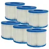 Image de vhbw 6X Cartouche filtrante Type VI Compatible avec HWC PH050011, E32, PH050012, PH050017 Spa, Bain à remous - Filtre de Rechange Bleu/Blanc