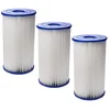 Image de vhbw 3X Cartouches filtrantes Compatible avec Intex B1, Pompe 56622 de 15100 L Piscine Pompe de Filtration, Filtre à Eau Blanc/Bleu