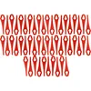 Image de vhbw 50x Lames compatible avec Einhell GE-CT 18 Li Kit, BG-CT 18 Li, GE-CT 18 Li tondeuse - Lames de rechange, rouge, polyamide