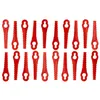 Image de vhbw 20x Lames compatible avec Güde RT 18-201-05, RT 18-0 taille gazon - Lames de rechange, rouge, plastique