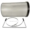 Image de vhbw Filtre à particules fines compatible avec Holzmann ABS8000PRO centrale d'aspiration - particules fines avec brosses de nettoyage