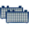 Image de vhbw 2x filtre compatible avec Rowenta X-Trem Power Cyclonic RO6225ea/410, RO6227, RO6225, RO6221 aspirateur - filtre HEPA blanc/bleu