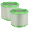 Image de vhbw 2x filtre plissé compatible avec Gisowatt Aquamatic Sintesi Elle, Aquamatic Valy Elle, Aquamatic Valy XL aspirateur - blanc/vert