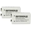 Image de EXTENSILO 2X Piles Bloc Batterie 9V pour Divers appareils (1Ah, 9V, Li-ION), prête à l'emploi, avec USB-C