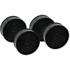 Image de vhbw 4x Filtres à charbon actif compatible avec AEG DPB3931S, DGB1522S, DPB2621S, DPB3631S hotte aspirante - 12,4 cm