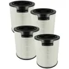 Image de vhbw 4x Filtre à charbon actif compatible avec Philips AMF870, AMF765 purificateur d'air - Filtre à air HEPA 13 noir/blanc