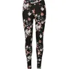 Image de Urban Classics Leggings AOP Soft Femme Legging Noir 4XL 92% Polyester, 8% Élasthanne