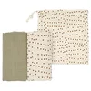 Image de LÄSSIG Baby Puck Gauze Blanket Set of 2 Cotton 80 x 80 cm/Swaddle & Burp Blanket L caramel