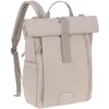 Image de LÄSSIG Baby Sac à Dos à Langer Sac à Dos avec Matelas à Langer, Fixation pour Poussette, Porte-Bouteille Rolltop Up Backpack Taupe