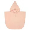 Image de Lässig Poncho de Bain Enfant en Mousseline avec Capuche/Muslin Poncho Dots Peach Rose