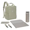 Image de LÄSSIG Sac à langer Sac à dos avec matelas à langer, fixation pour poussette et porte-bouteille Durable/GRE Vividal Backpack cord light khaki