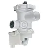Image de Pompe de vidange compatible avec Hotpoint C00282341 Copreci avec tête de pompe et tamis pour lave-linge et sèche-linge