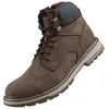 Image de DOCKERS - Bottines kaki à talon décroché bas avec un zip et des lacets ronds - Taille numeric_41