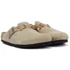 Image de Birkenstock Boston Sabots en Daim Taupe pour Femmes - EUR 39