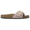 Image de Birkenstock pour femme. 1027056 Sandales en Cuir Madrid Big Buckle (Coupe Étroite) rose (37), Plat, Aucun, Casuel
