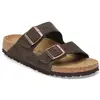 Image de Birkenstock - Mules en velours de cuir Arizona Vlad mocca 37