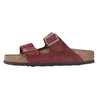 Image de Birkenstock Chaussons Arizona en daim bordeaux pour homme et femme, bordeaux, 37 EU
