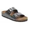 Image de BIRKENSTOCK Arizona - Sandalo Con DOPPIA Fascia E Chiusura Con FIBBIE, argenté, 41 EU