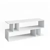 Image de Vicco Meuble TV Karel, Blanc, 120x50.6cm, Convient comme Support TV avec étagères Ouvertes