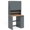Image de Vicco Armoire Machine à Laver Viktor, Anthracite/chêne doré, 93.6x88.2cm 2 pièces avec étagère, Convient pour Le Rangement de lessive et de Serviettes