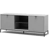 Image de Vicco Meuble TV Eliza, Gris, 150x60cm avec 2 Portes, Convient comme Meuble TV Bas pour appareils jusqu'à 65 Pouces