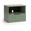 Image de Vicco Meuble TV Wido, Vert, 60x50cm avec tiroir, Convient aux téléviseurs jusqu'à 43 Pouces, Passe-câbles intégré