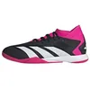 Image de adidas Mixte Predator Accuracy.3 Indoor Boots, Core Black / Cloud White / Shock Pink, 44 EU